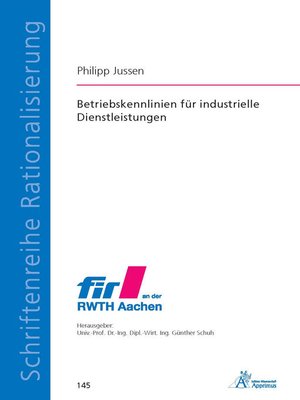 cover image of Betriebskennlinien für industrielle Dienstleistungen